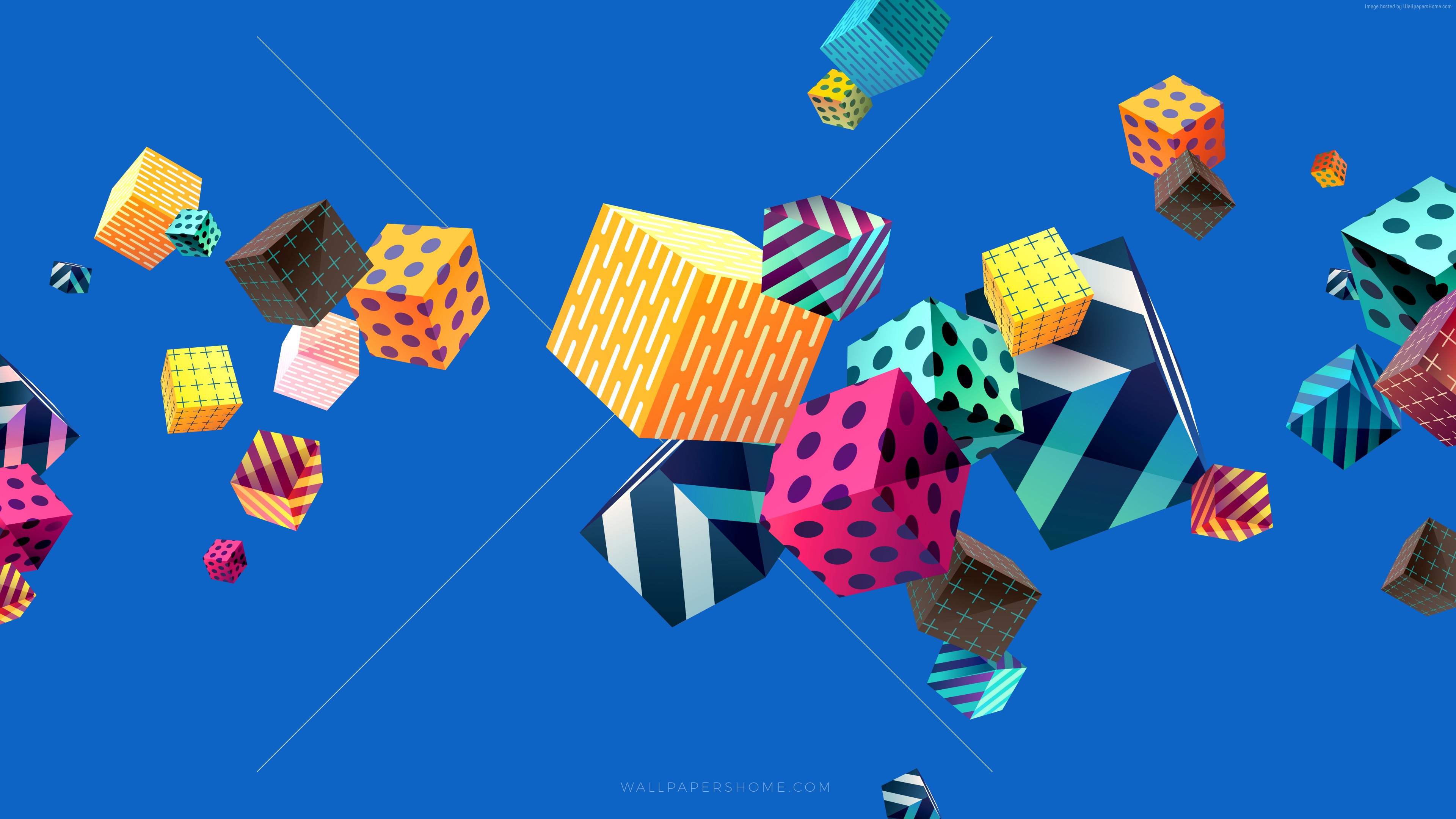 Wallpaper abstract, cubes, colorful, modern, 4k, 5k, 8k, Abstract 272698079